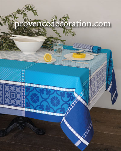 French Jacquard tablecloth, Teflon (Marius. 4 colors)